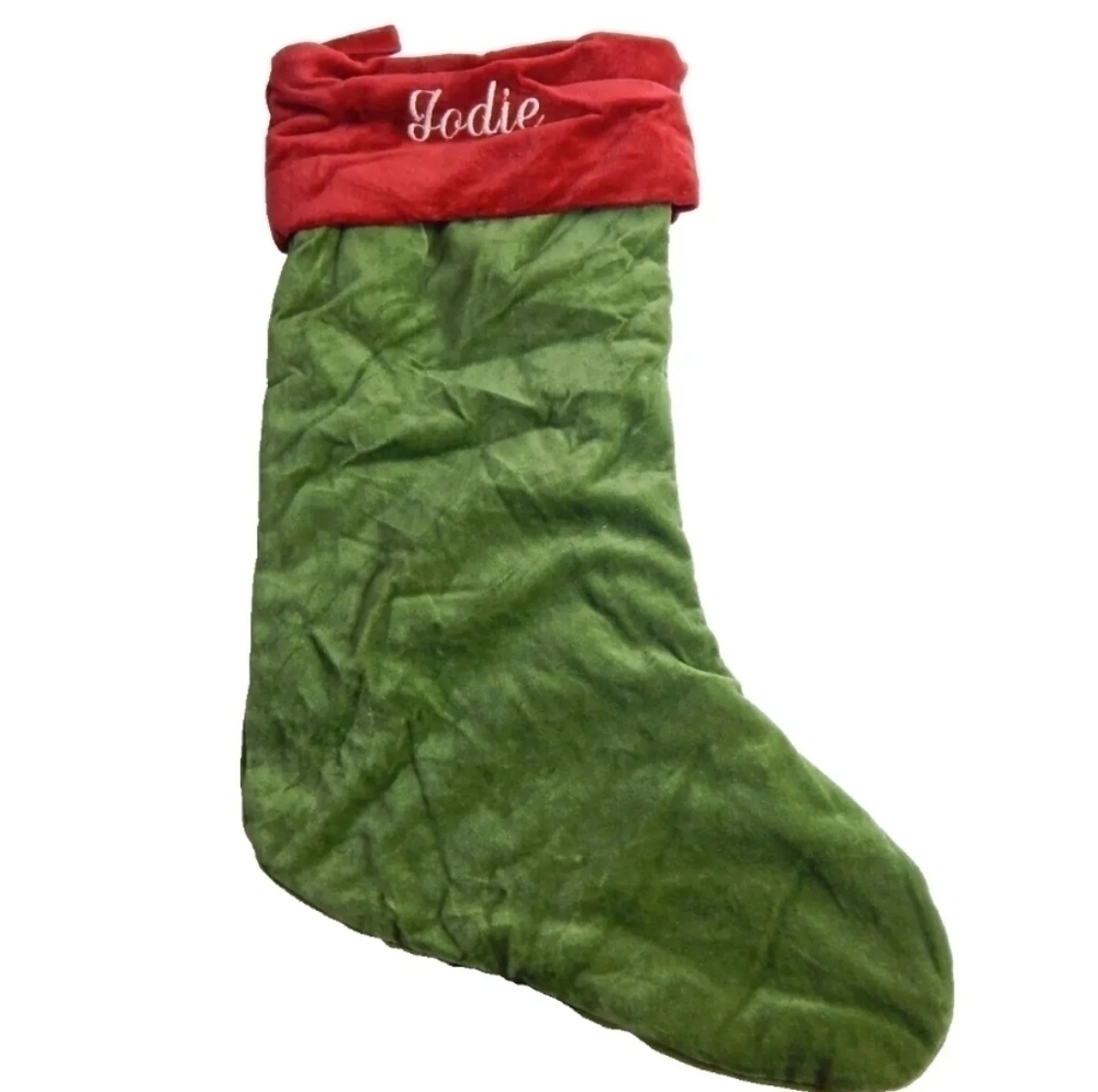 Pottery Barn Velvet Christmas Stocking